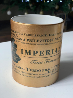 Zlatý pohár IMPERIAL s motivačnými heslami